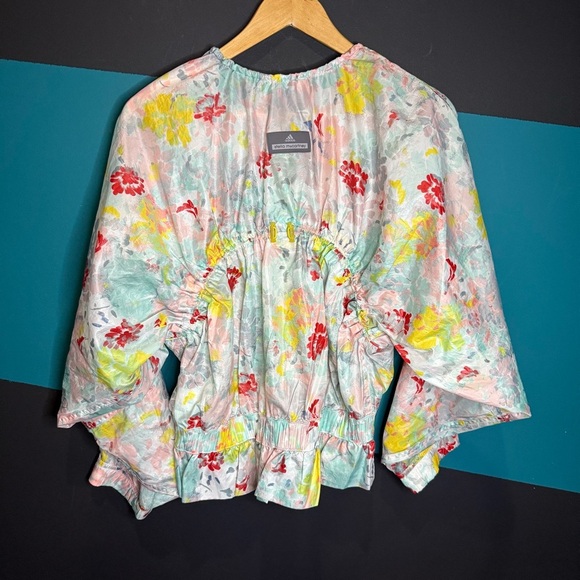 Adidas Stella McCartney Floral Jacket Size S - Picture 6 of 11